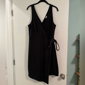 Asymmetrical little black dress